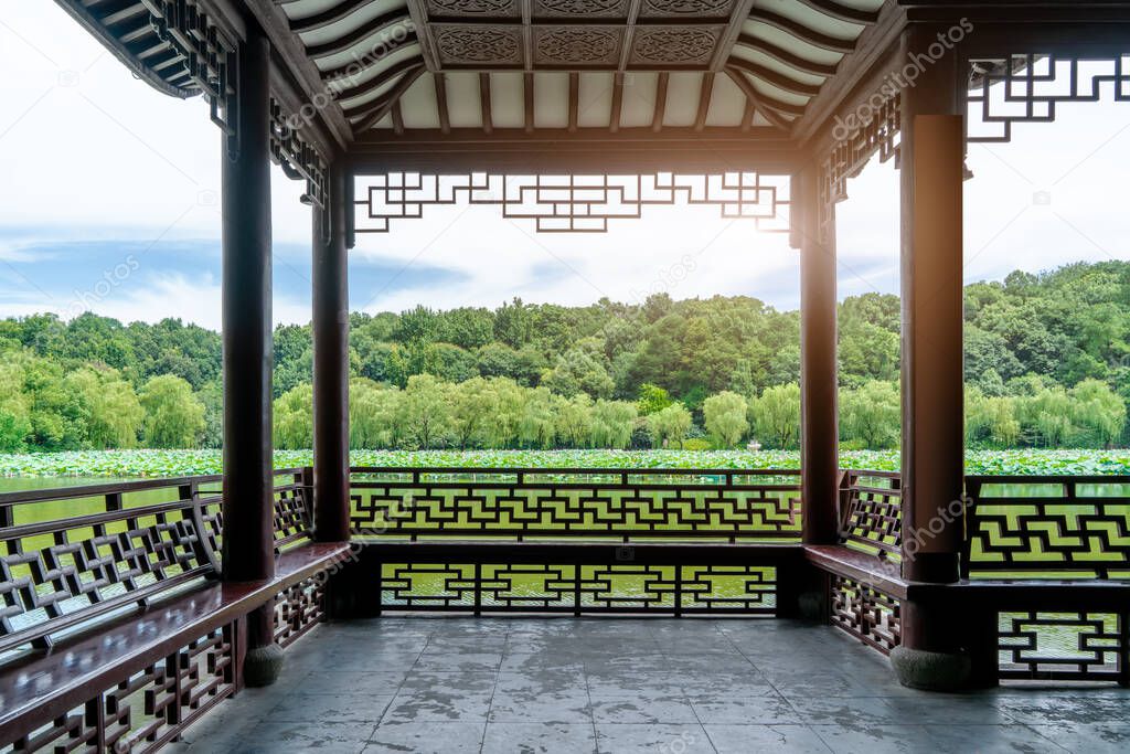 Landscape and Architectural Landscape of West Lake in Hangzho