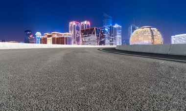 Hangzhou Şehir Mimarisi Yolu ve Gece Manzarası