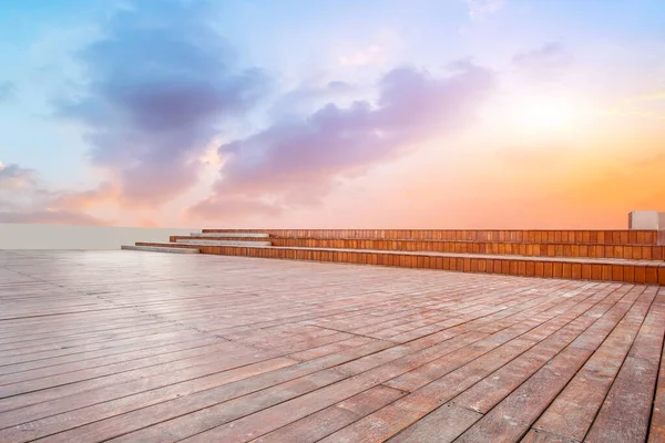 Baldosas Cuadradas Vacías Hermosos Paisajes Del Cielo — Foto de Stock