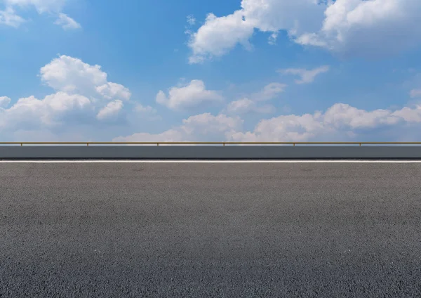 Asphalt Highway Road Blue Sky — Stock Photo, Image