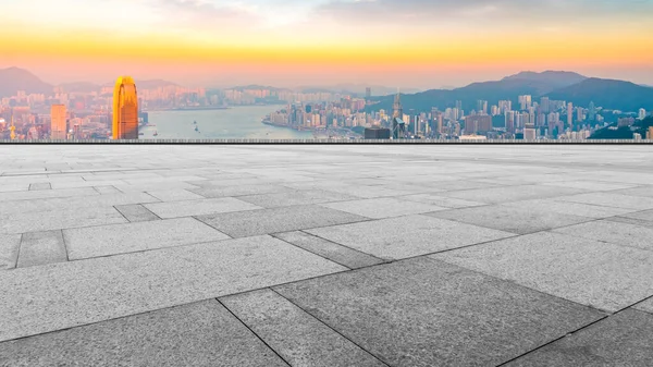 Skyline Panoramico Plaza Brick Open Buildin — Foto Stock