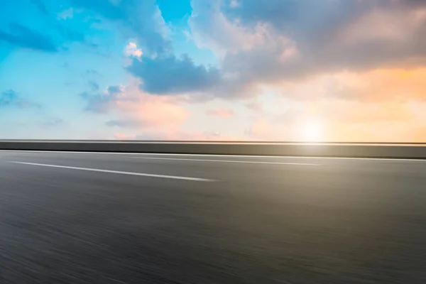 Autostrada Powietrzna Asfaltowa Droga Piękne Widoki Nieba — Zdjęcie stockowe