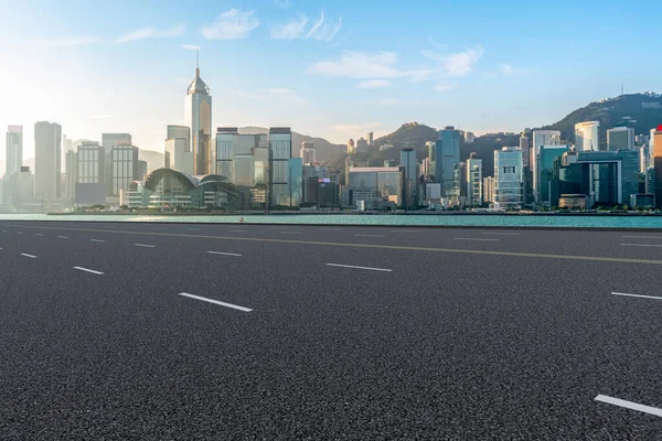 Autopista Aérea Asfalto Carretera Edificio Oficinas Construcción Comercial —  Fotos de Stock