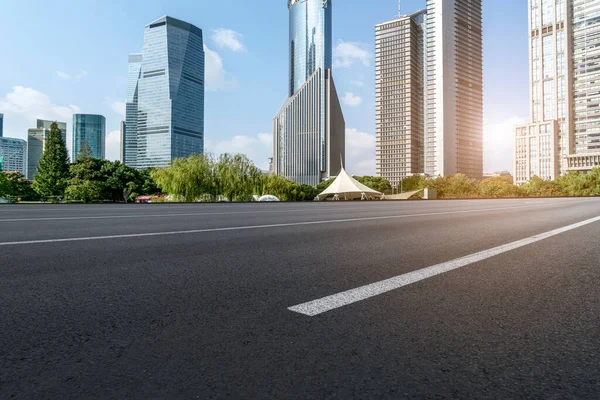 Highway Road Skyline Modern Urban Buildings Shangha — Stock Photo, Image