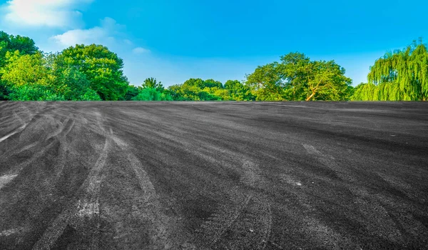 Autostrada Bruk Miejska Droga Odkryty Naturalny Landscap — Zdjęcie stockowe