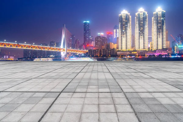 Road Ground Urban Skyline Architectural Landscap — Fotografia de Stock