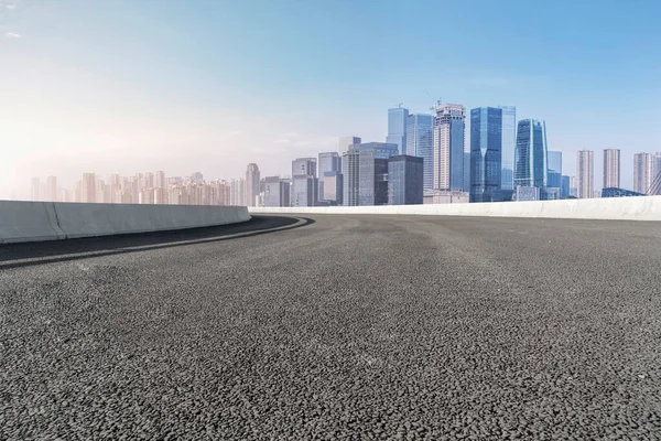 Road Surface Skyline Chongqing Urban Construction — Stock Photo, Image