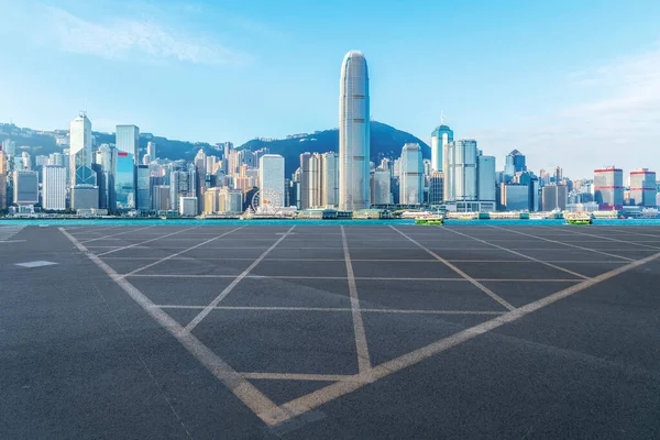 Strada Skyline Dell Architettura Urbana Moderna Hong Kon — Foto Stock