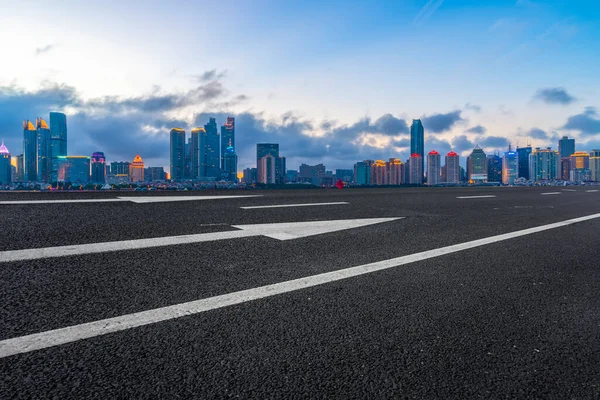 Horizonte Horizonte Urbano Qingdao Expressway — Fotografia de Stock