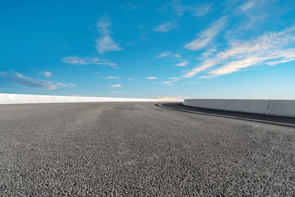 Route Asphaltée Vide Beau Paysage Ciel — Photo