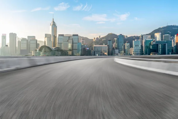 Air Highway Asphalt Road Office Building Commercial Build — Stock Photo, Image