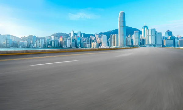 Road Skyline Modern Urban Architecture Hong Kon — Stock Photo, Image