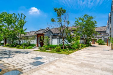 Geleneksel Çin Mimarisinin Siheyuan Villa Bölgesi