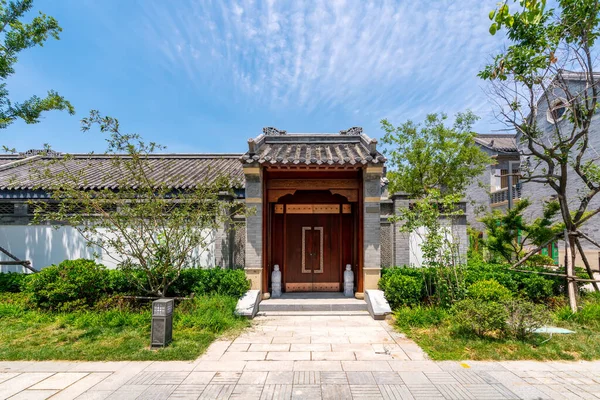 Siheyuan Villa District Της Παραδοσιακής Κινεζικής Αρχιτεκτονικής — Φωτογραφία Αρχείου