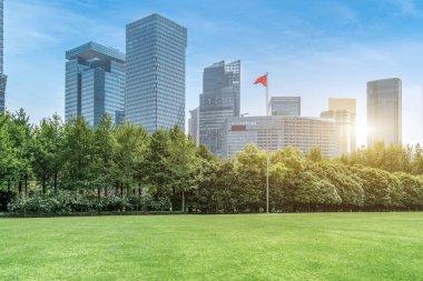 Shangha, Pudong finans bölgesinde modern mimari