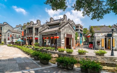 Guangzhou Lingnan Ancient Buildings and Houses clipart