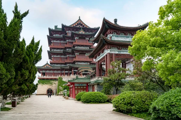 Tengwang Pavilion Nanchang Παραδοσιακή Αρχαία Κινεζική Architec — Φωτογραφία Αρχείου