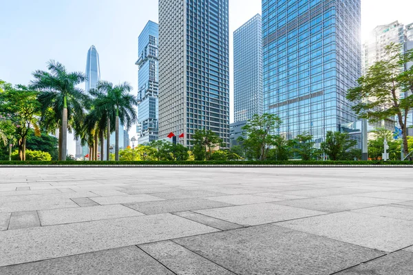 Ciudad Shenzhen Skyline Edificio Oficinas Landscap Arquitectónico —  Fotos de Stock