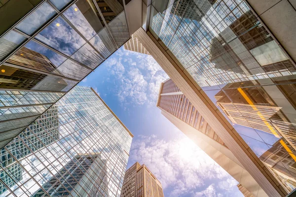 Vista Del Edificio Comercial Centro Hong Kon —  Fotos de Stock