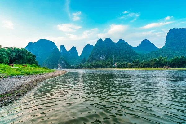 Het Prachtige Landschap Het Natuurlijke Landschap Van Guilin — Stockfoto