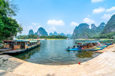 Guilin 'in Güzel Manzarası ve Doğal Manzarası