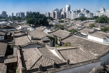 Fuzhou 'daki eski yerleşim yerleri.