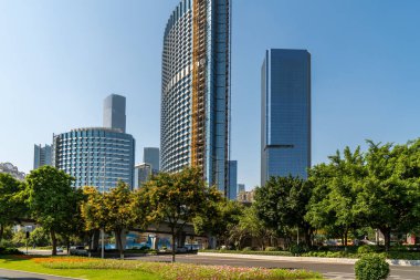 Guangzhou Finans Bölgesi Plaza Mimari Peyzaj Ofisi