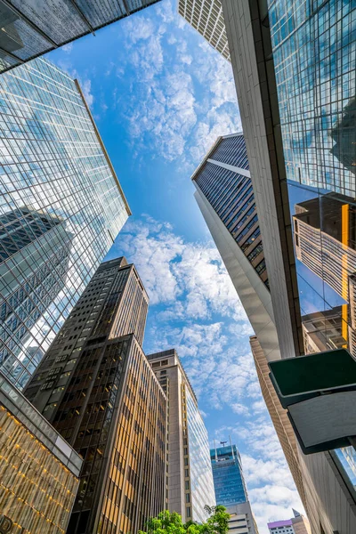 Vista Del Edificio Comercial Centro Hong Kon —  Fotos de Stock