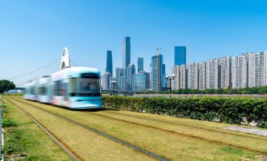 Çin şehrinde modern mimari