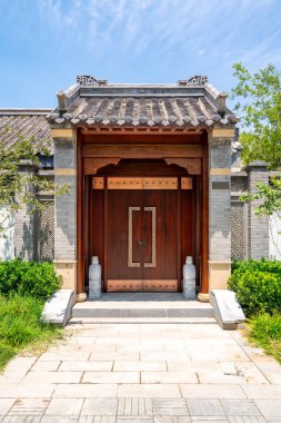 Geleneksel Çin Mimarisinin Siheyuan Villa Bölgesi