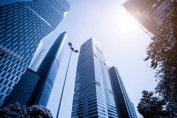 Guangzhou Financial District Plaza Architectural Landscape Offic — Stock Photo, Image