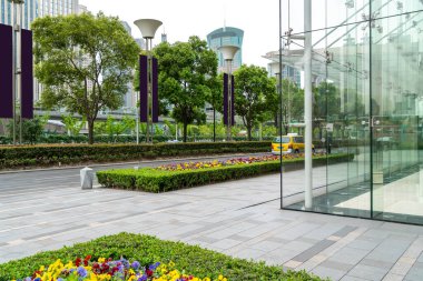 Shangha, Pudong finans bölgesinde modern mimari