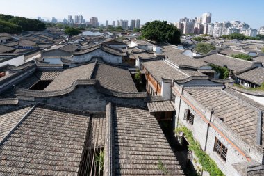 Fuzhou 'daki eski yerleşim yerleri.
