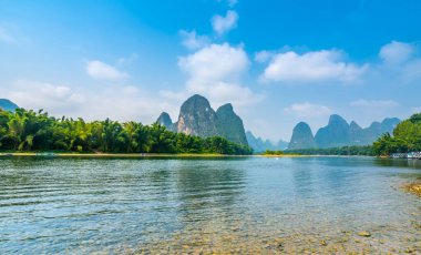 Guilin 'in Güzel Manzarası ve Doğal Manzarası