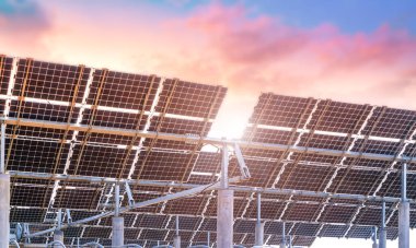 yenilenebilir enerji için fotovoltaik modüllerin arkaplanı