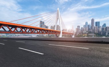 Çin şehrinde modern mimari