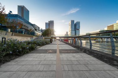 Ningbo Şehri Modern Mimari Manzarası