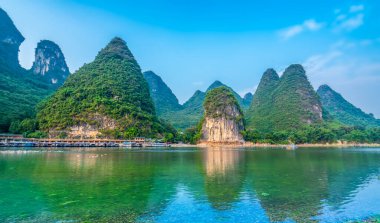 Guilin 'in Güzel Manzarası ve Doğal Manzarası