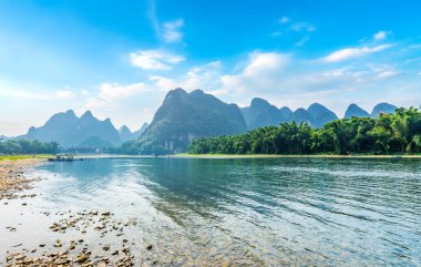 Guilin 'in Güzel Manzarası ve Doğal Manzarası