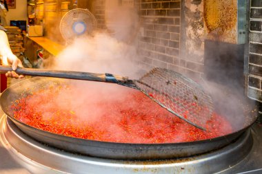 Sichuan Chongqing ünlü kızarmış biber.