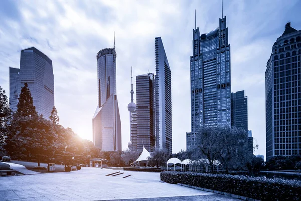 Şangay Lujiazui Bölgesi Ndeki Ofis Binası — Stok fotoğraf