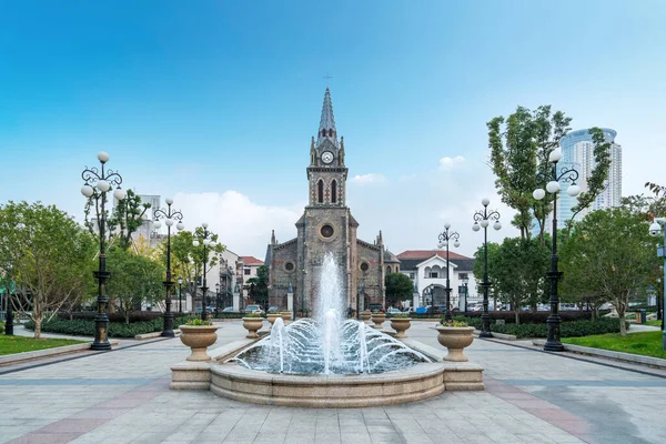 Ningbo Sanjiangkou Ancient Catholic Churc — Stock Photo, Image