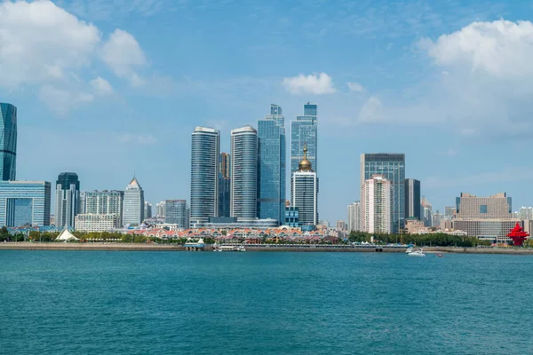 Modern Urban Arkitektur Landskap Qingdao Chin — Stockfoto