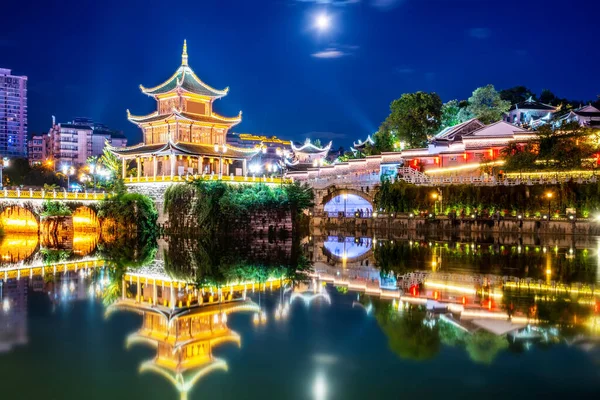 Night View of Ancient Bridges in Guiyang, Guangxi