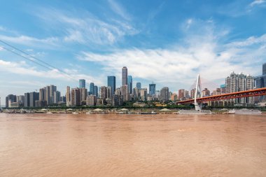 Çin şehrinde modern mimari