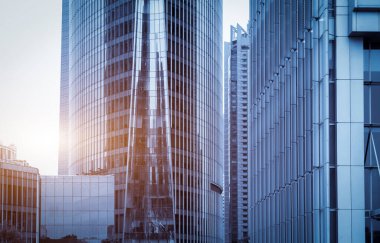 Shangha, Pudong finans bölgesinde modern mimari