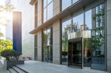 Şangay Lujiazui CBD modern mimari silüeti