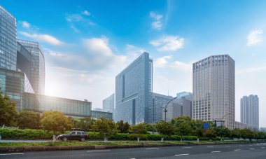 Hangzhou Finans Bölgesi Plaza Modern Mimarlık Ofisi Bui