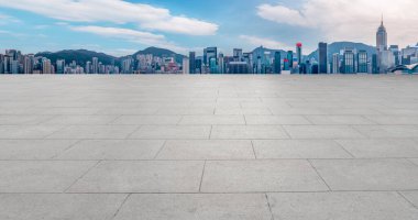 modern ufuk çizgisi ve boş yol