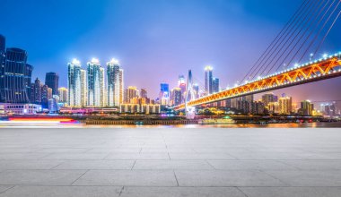 Modern mimari manzara ve kentsel gökyüzü